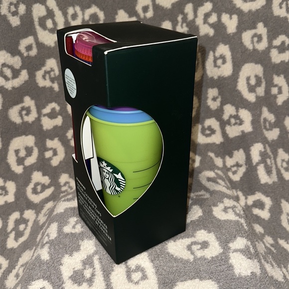 Starbucks Color-Changing Reusable Cold 🥶 Cups 5 cups (24oz with lids & straws) - Picture 7 of 11